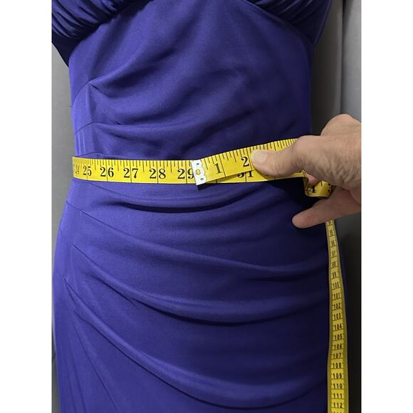 BLONDIE NITES Womens Purple Evening Gown Prom Dress Stacy Sklar Sz 9 - Picture 9 of 16